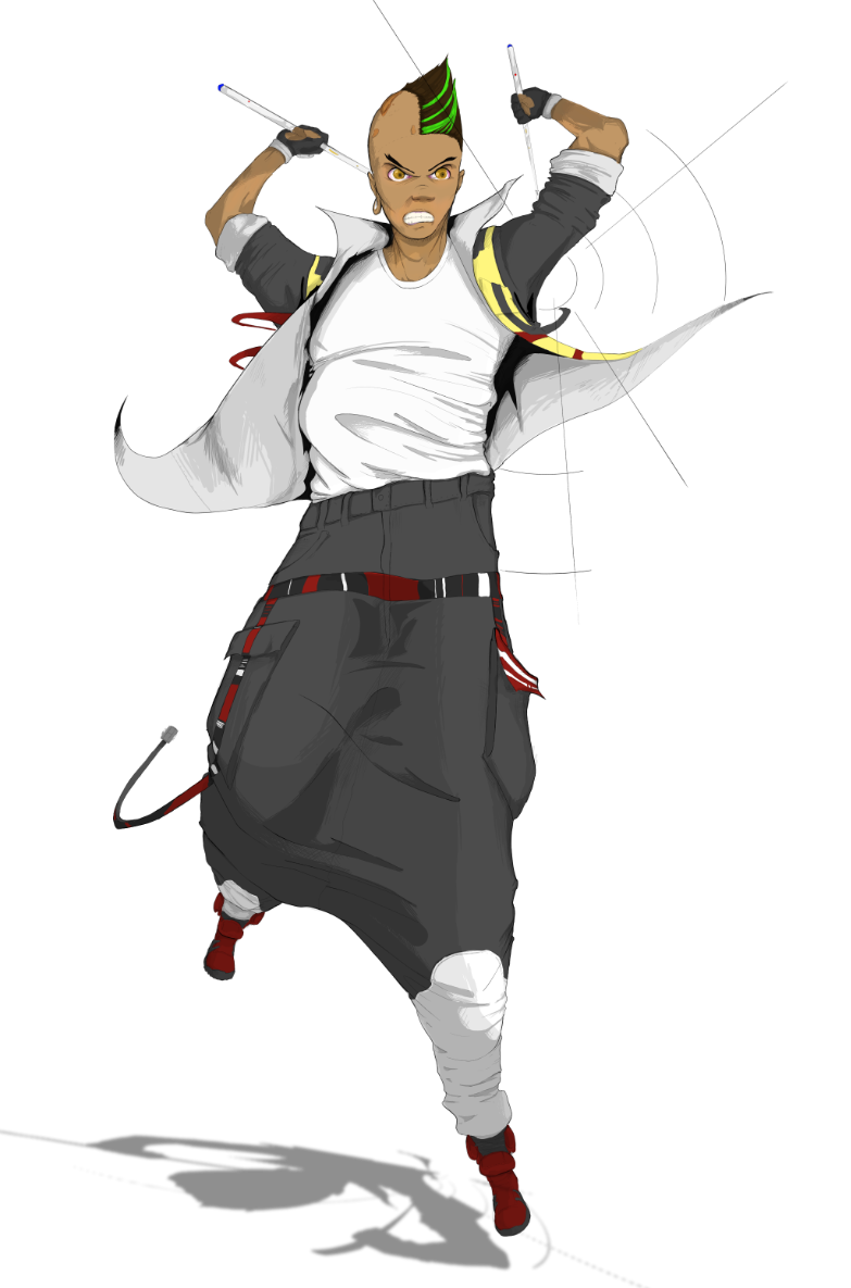 Mouf Saldano, final character design